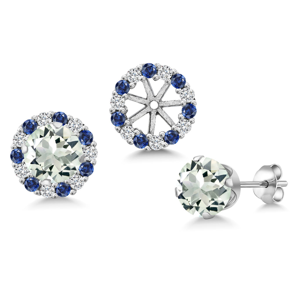Prasiolite_Earrings in 925 Sterling Silver