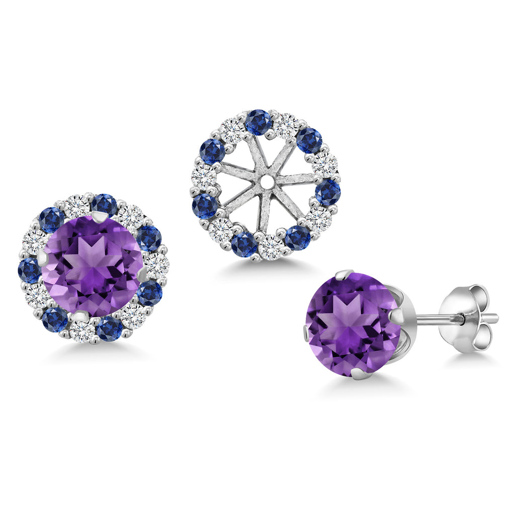 Amethyst - February_Earrings in 925 Sterling Silver
