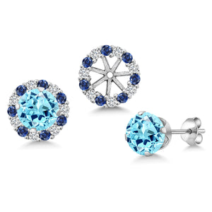 Apatite_Earrings in 925 Sterling Silver