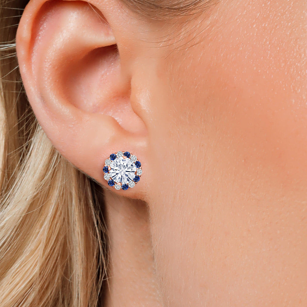 Earrings in 925 Rose Gold Plated Silver