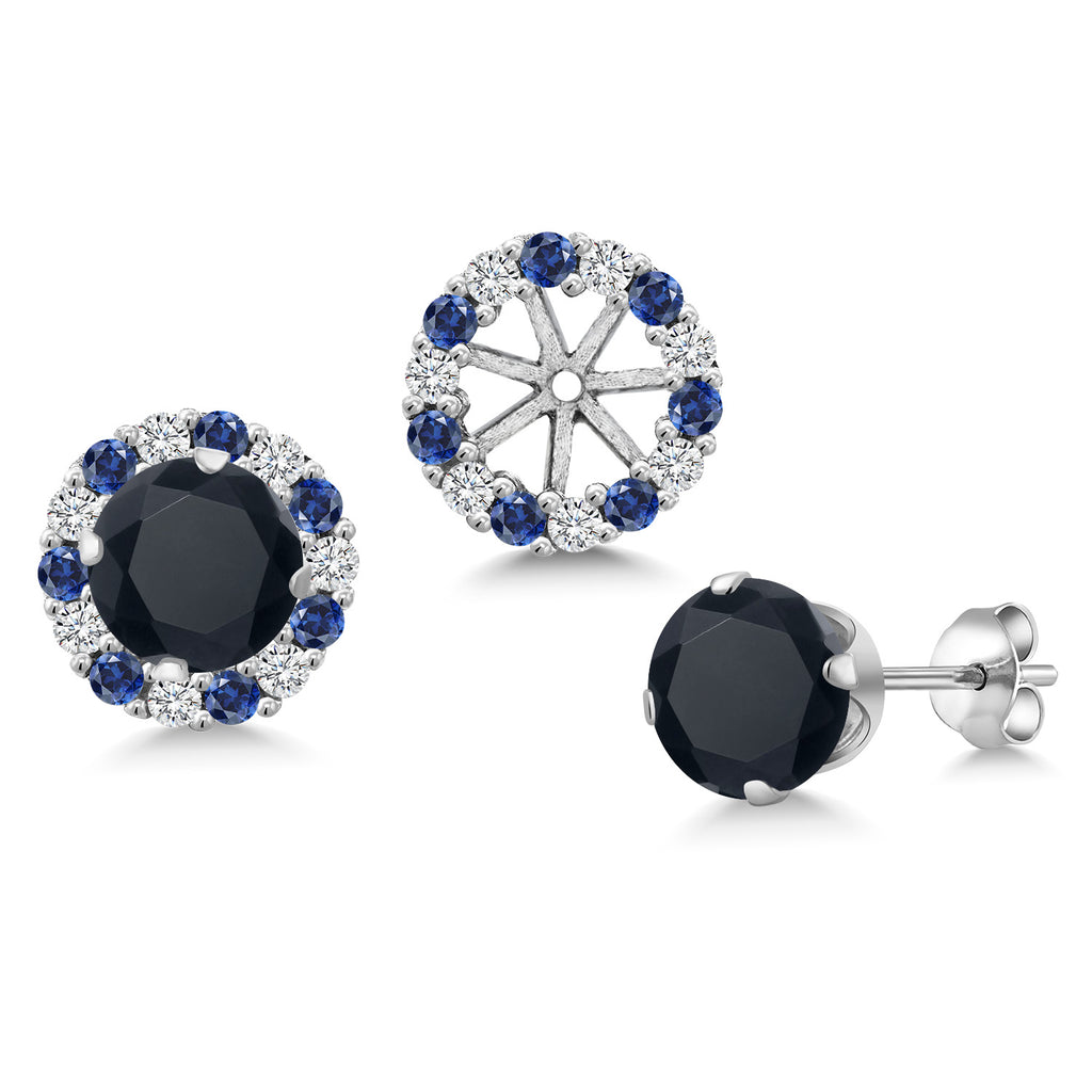 Black Zirconia_Earrings in 925 Sterling Silver