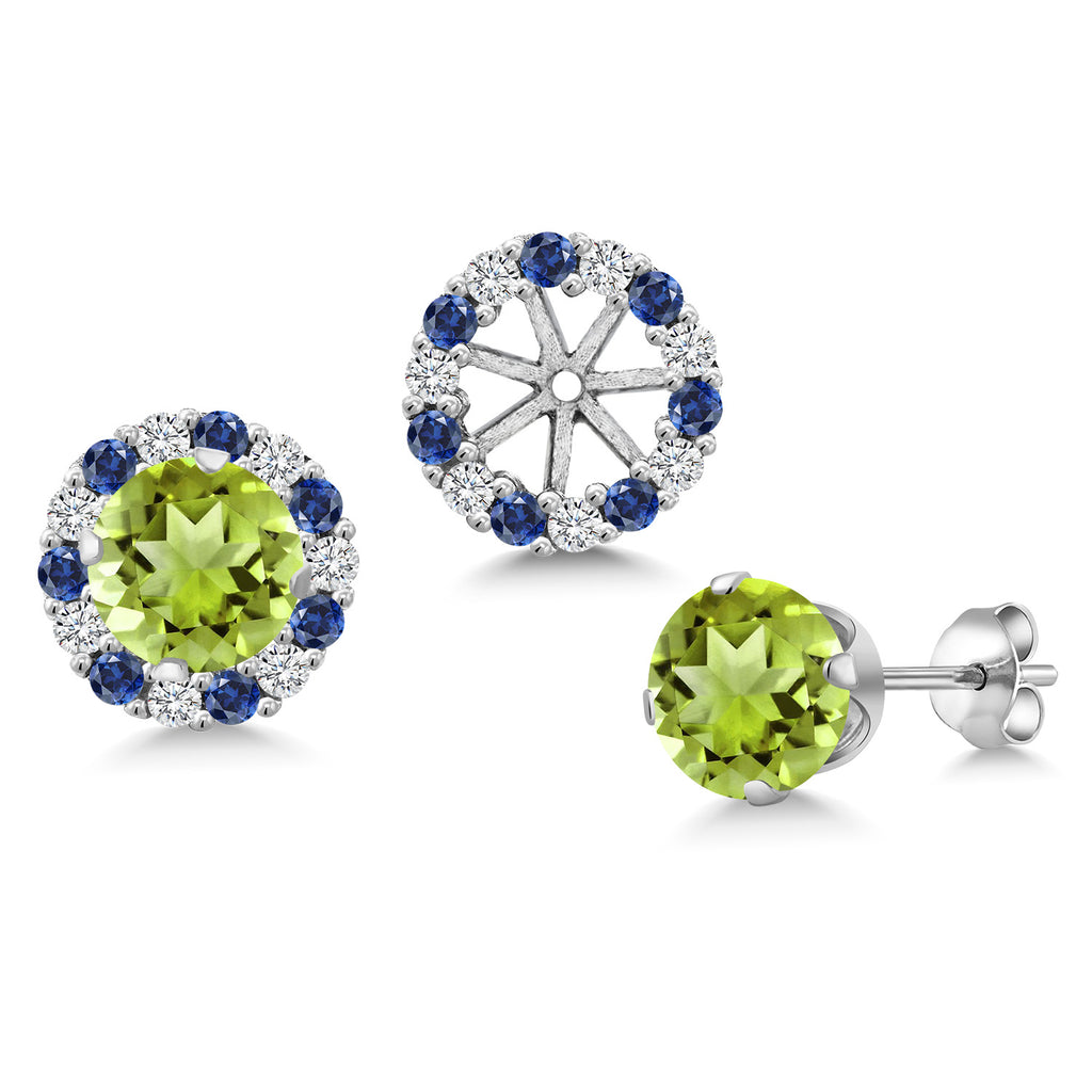 Peridot - August_Earrings in 925 Sterling Silver