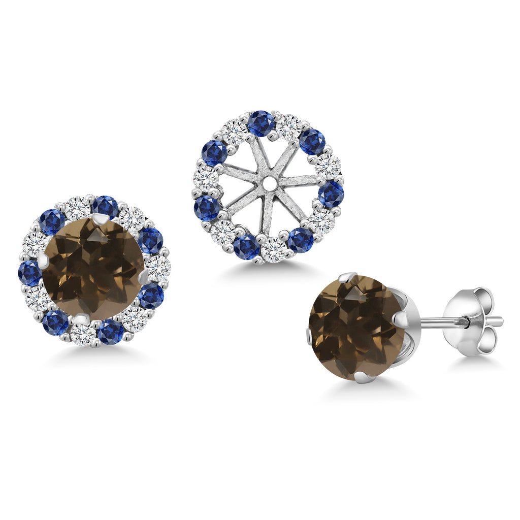 Smoky Quartz_Earrings in 925 Sterling Silver