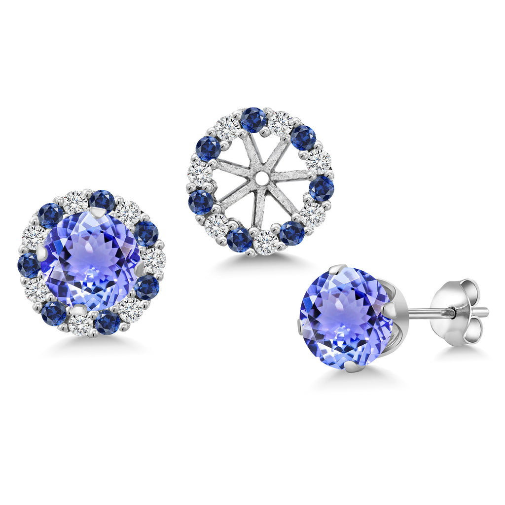 Tanzanite - December_Earrings in 925 Sterling Silver