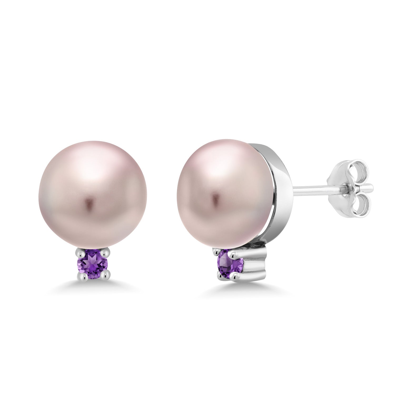 Amethyst - February_Earrings in 925 Sterling Silver