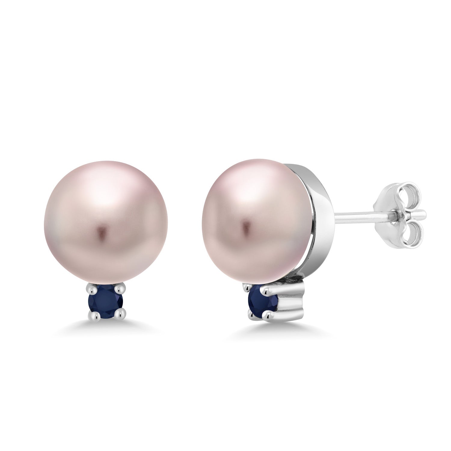 Blue Sapphire - September_Earrings in 925 Sterling Silver