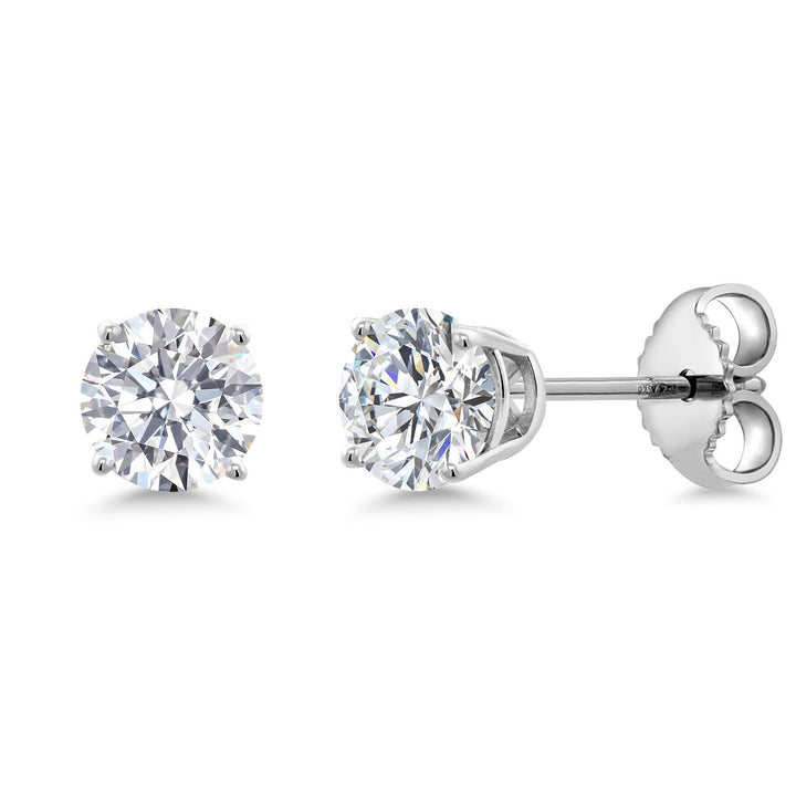 0.40 Carat_Sterling Silver_Earrings in 925 Sterling Silver