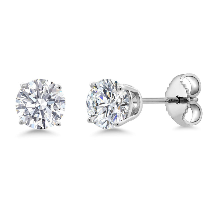 0.60 Carat_Sterling Silver_Earrings in 925 Sterling Silver