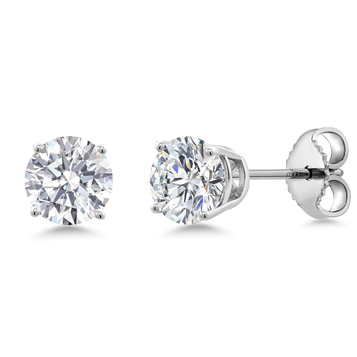 0.70 Carat_Sterling Silver_Earrings in 925 Sterling Silver