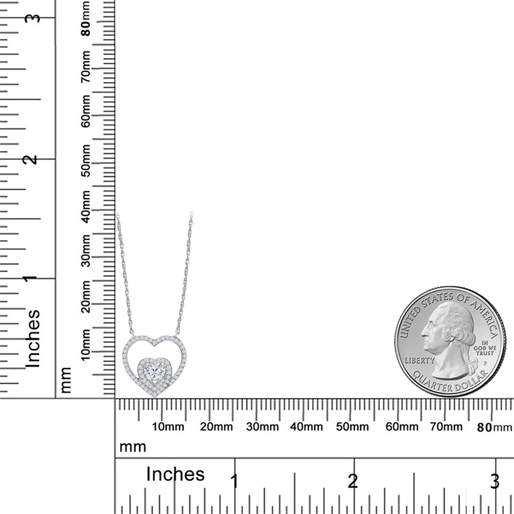 Pendant in 10K White Gold