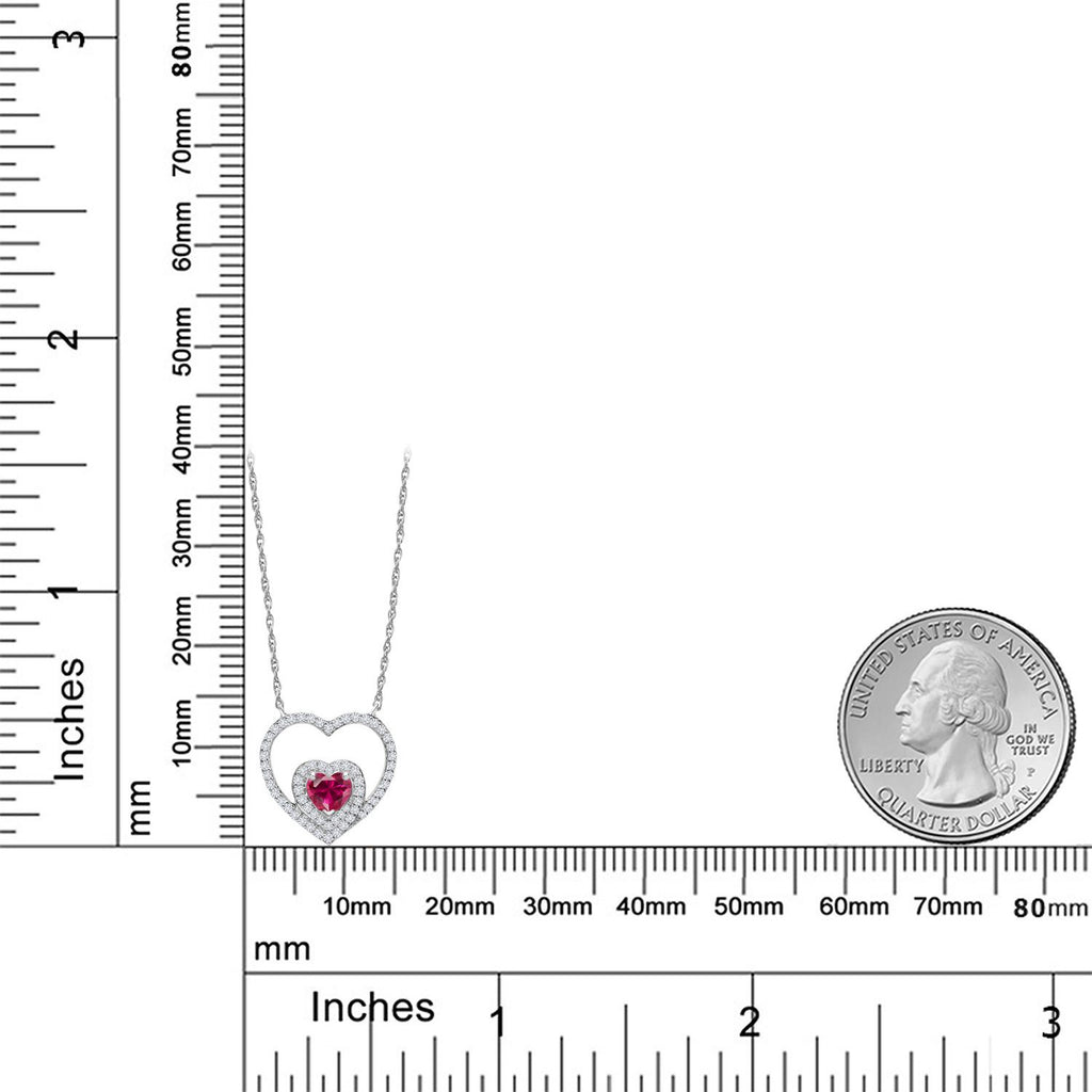 Pendant in 10K White Gold