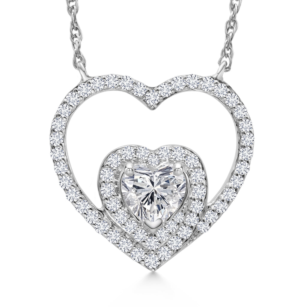 Pendant in 10K White Gold