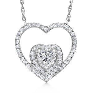 Pendant in 10K White Gold