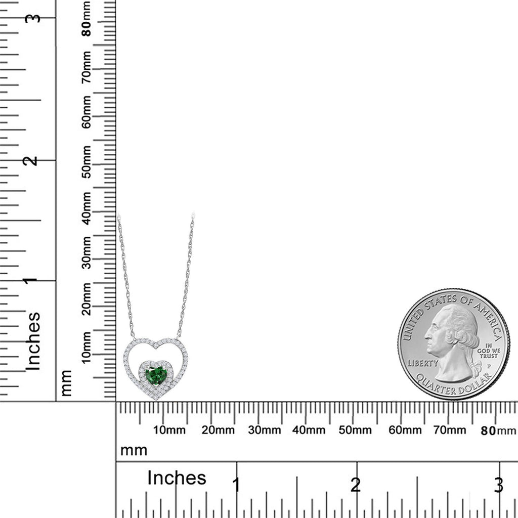 Pendant in 10K White Gold