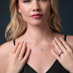 Pendant in 10K White Gold