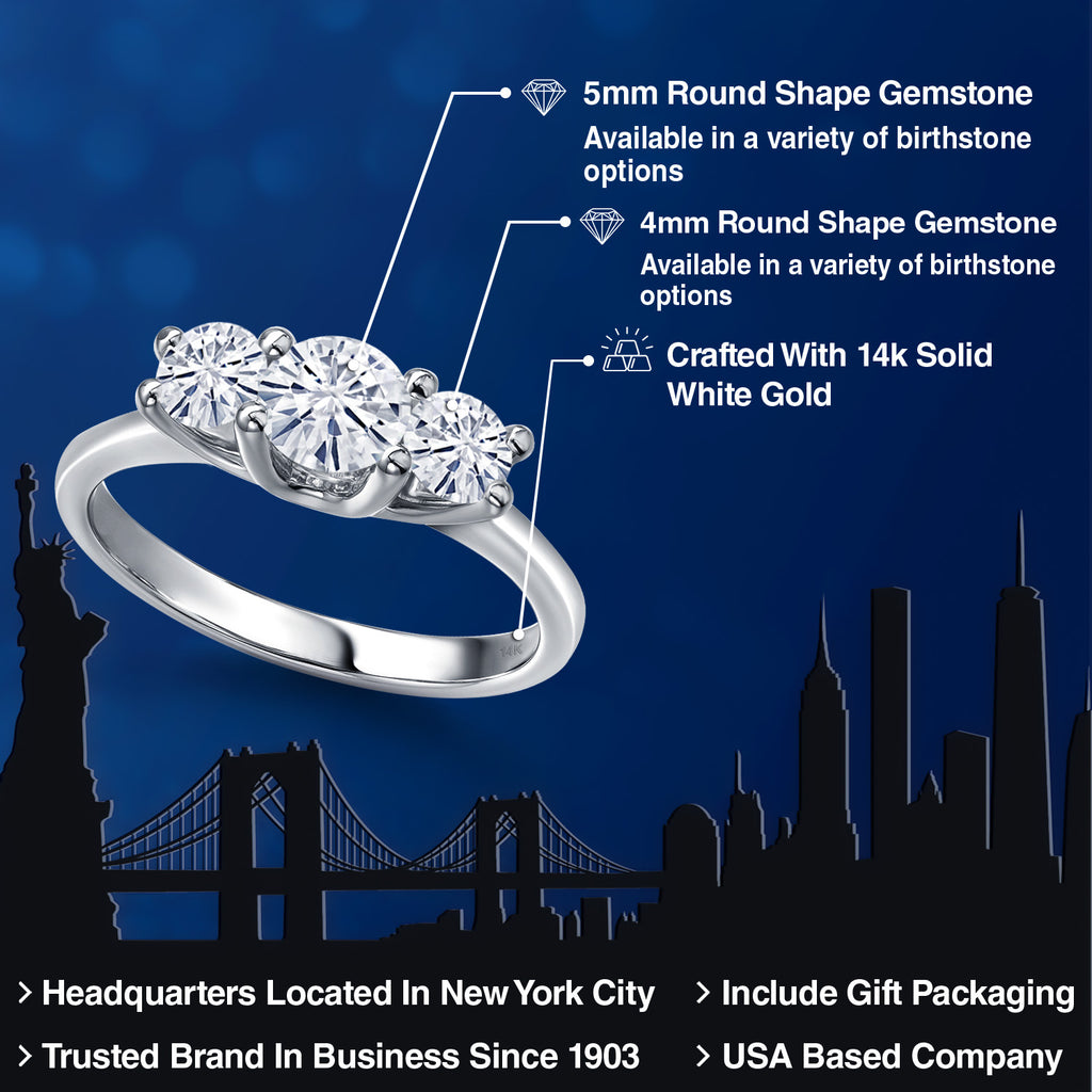 Ring in 14K White Gold