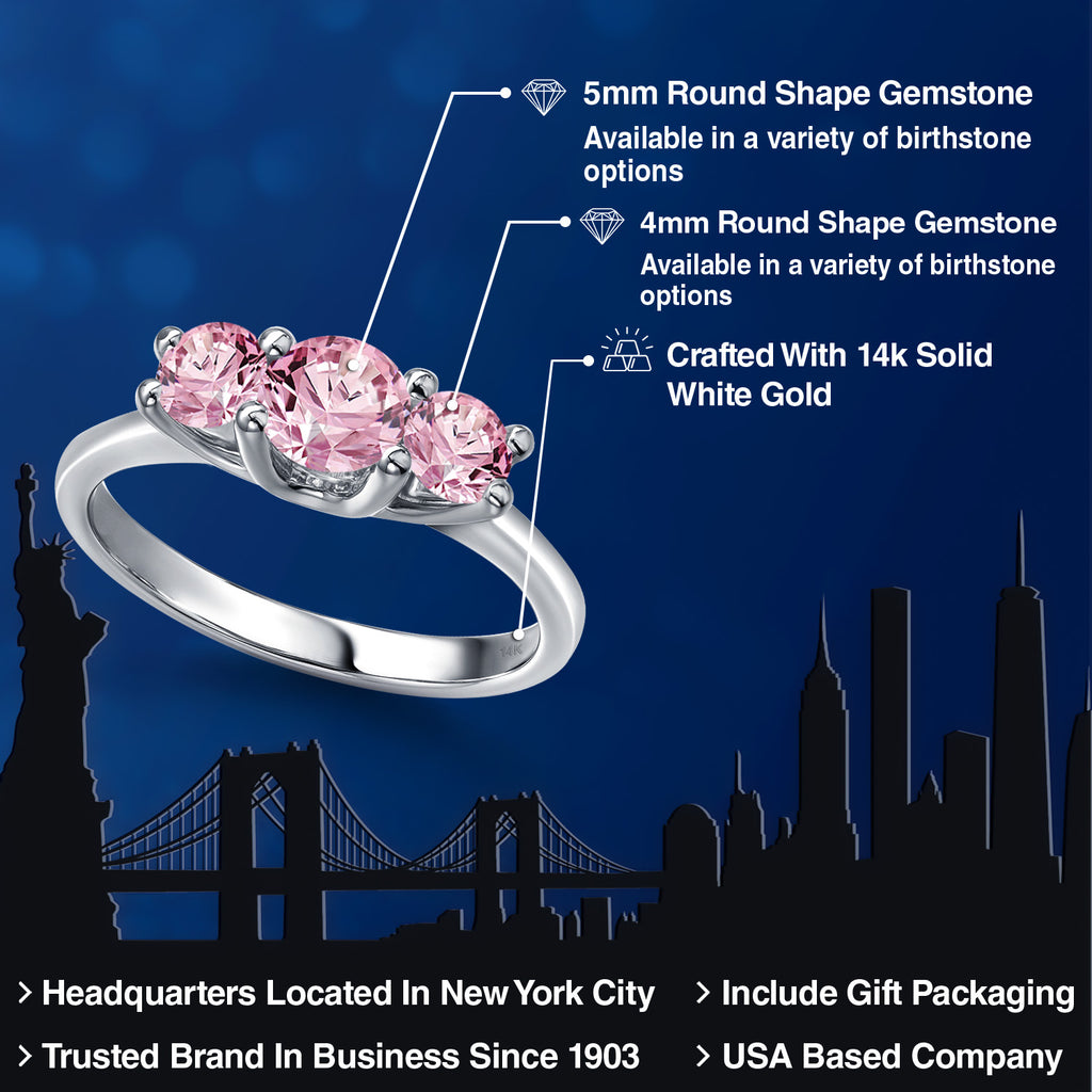 Ring in 14K White Gold