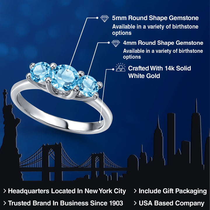 Ring in 14K White Gold