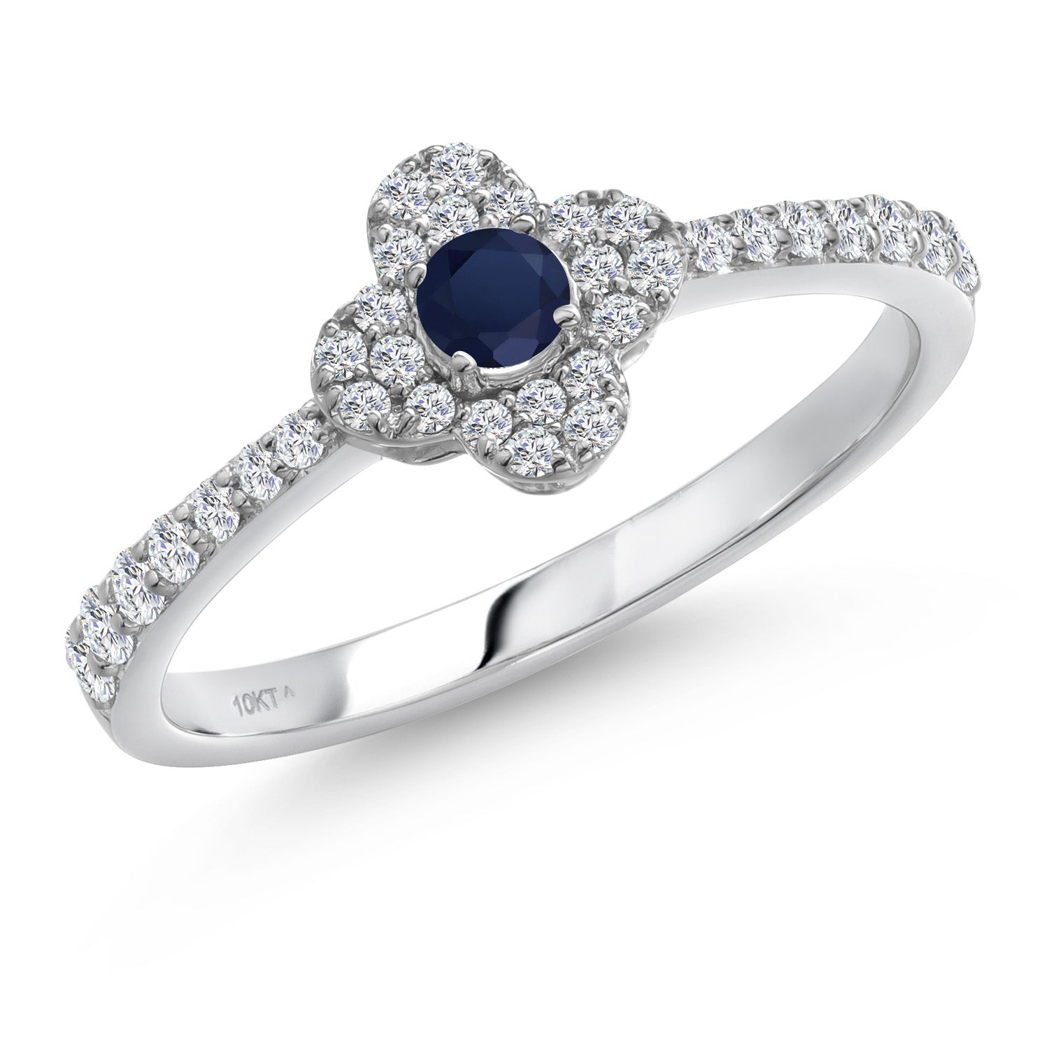 Sapphire - September_8_Ring in 10K White Gold