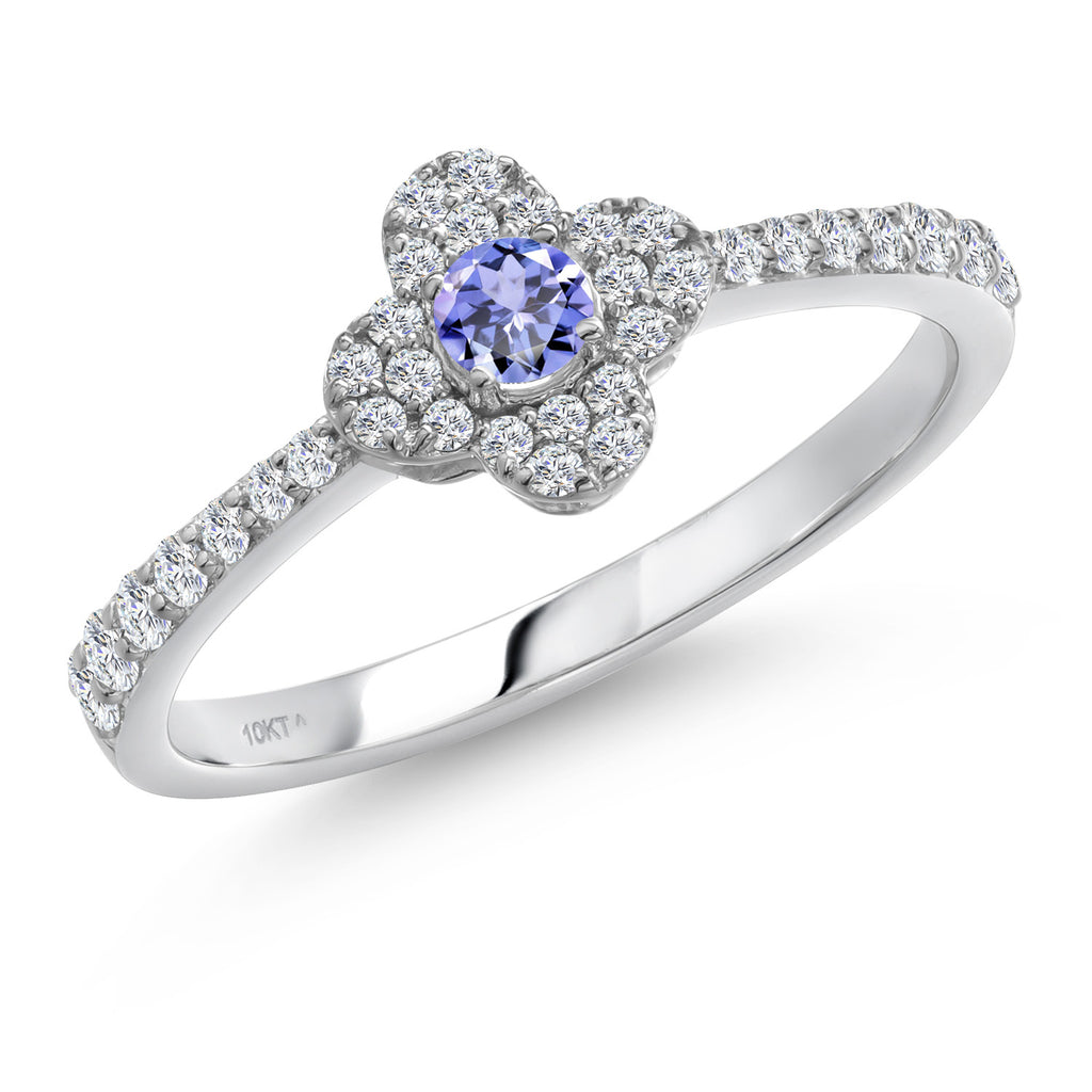 Tanzanite - December_5_Ring in 10K White Gold