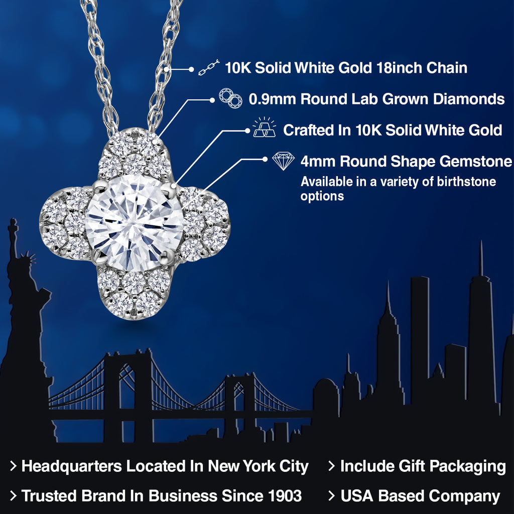 Necklace in 10K White Gold