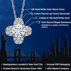Necklace in 10K White Gold