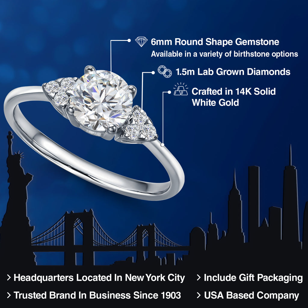 Ring in 14K White Gold