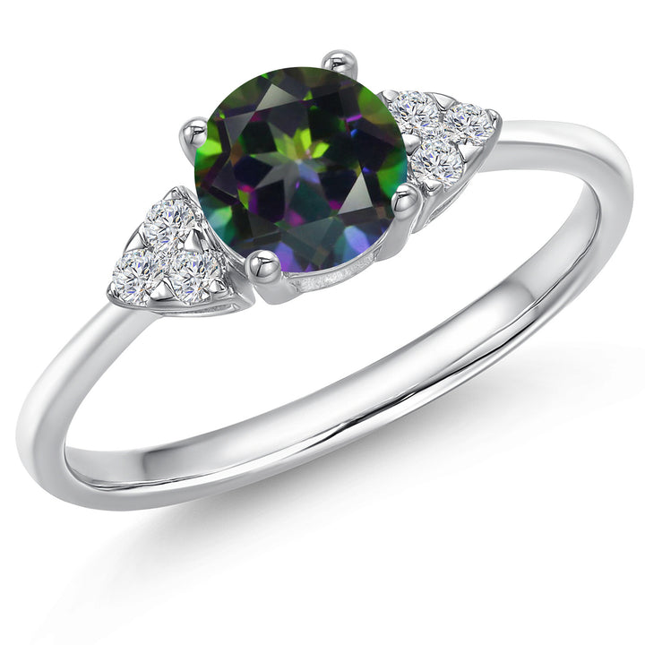 Green Mystic Topaz_7_Ring in 14K White Gold