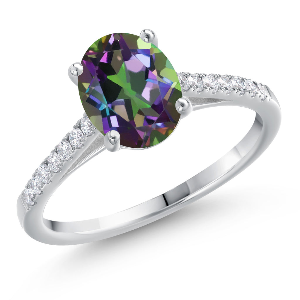 Green Mystic Topaz_7_Ring in 14K White Gold