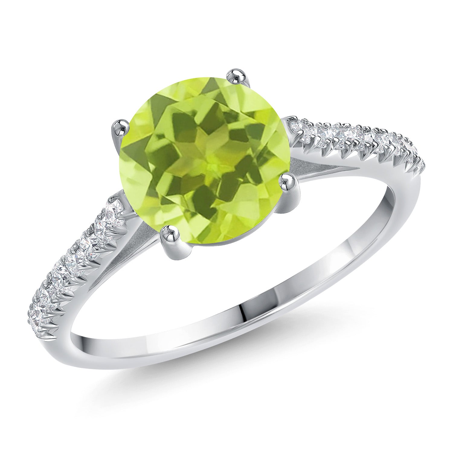 Lemon Quartz_8_Ring in 14K White Gold