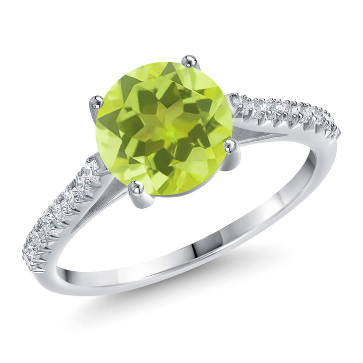 Lemon Quartz_5_Ring in 14K White Gold