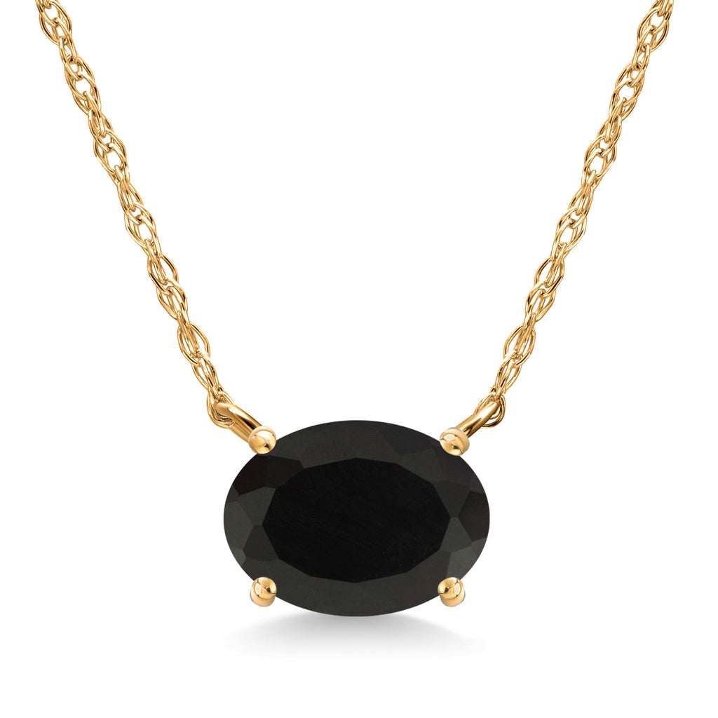 Onyx - December_Pendant in 14K Yellow Gold