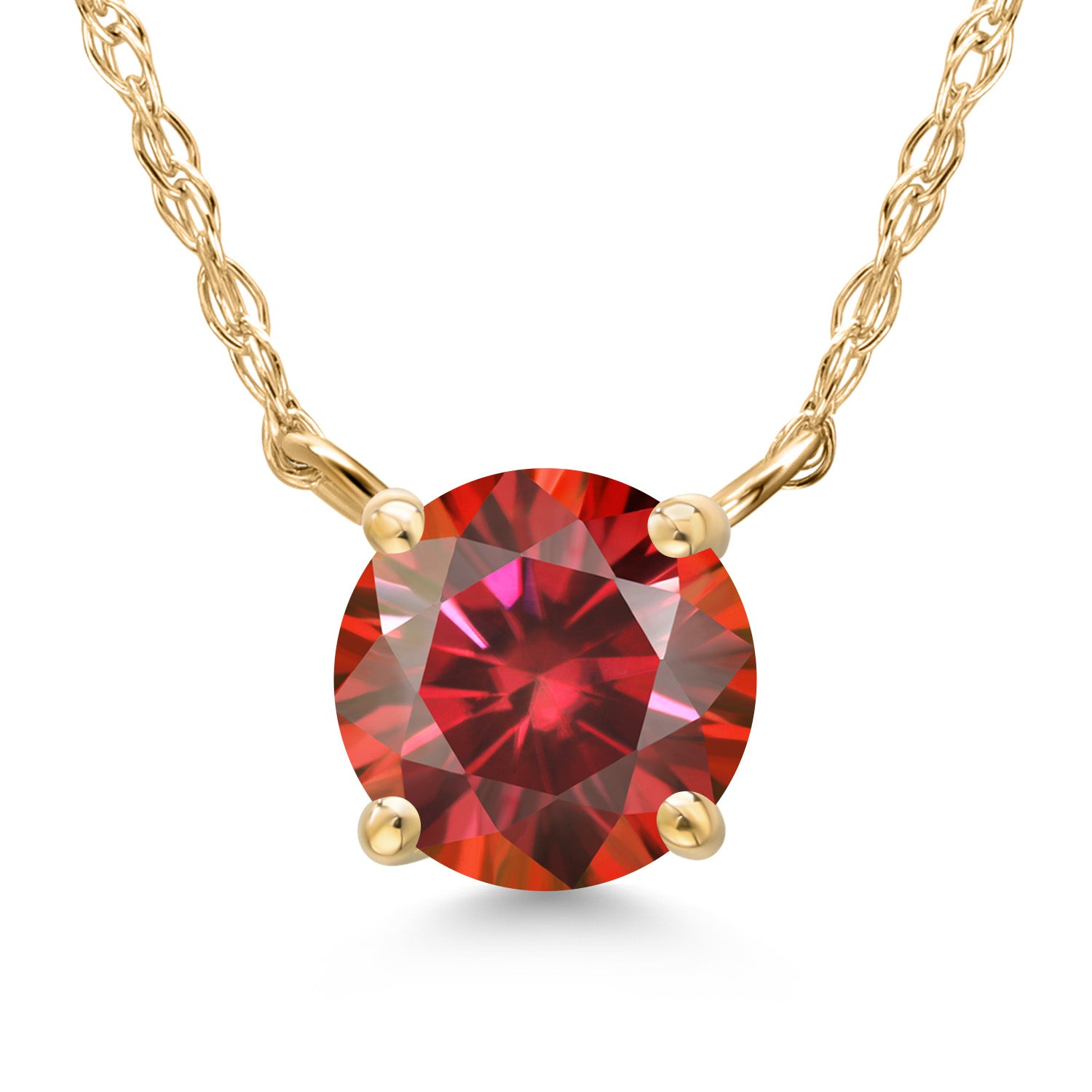 Red Moissanite - April