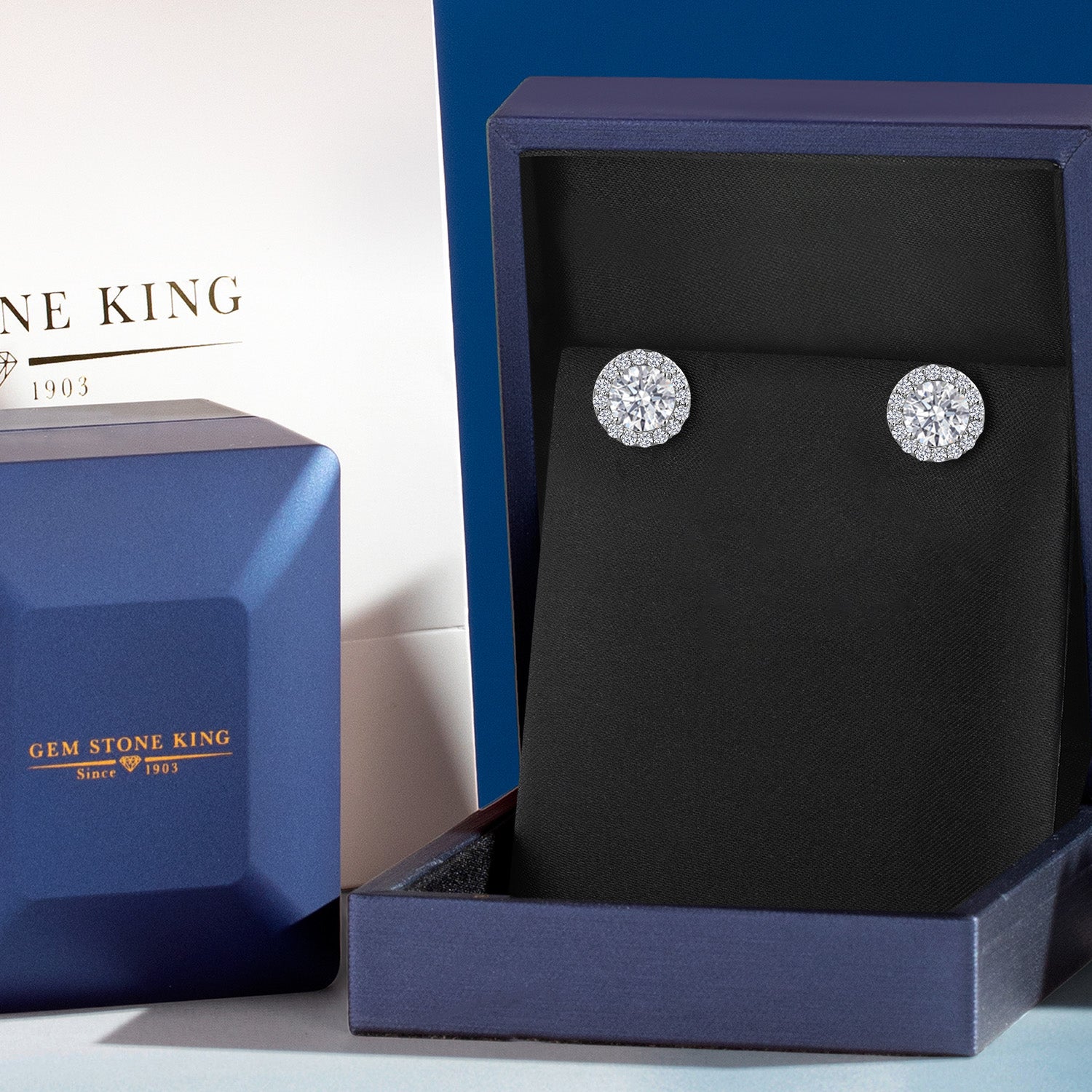 Earrings in 14K White Gold