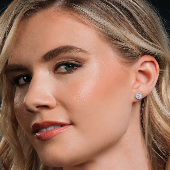 Earrings in 14K White Gold