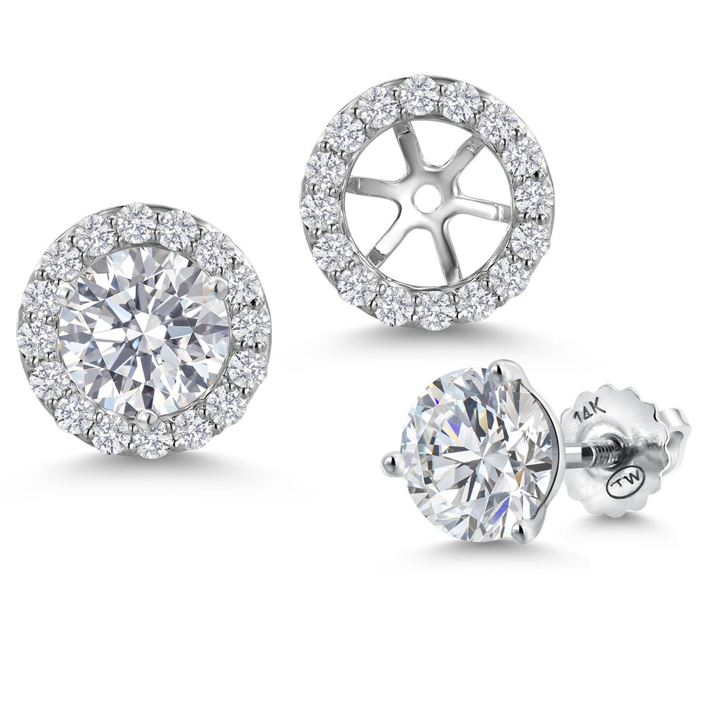 Earrings in 14K White Gold