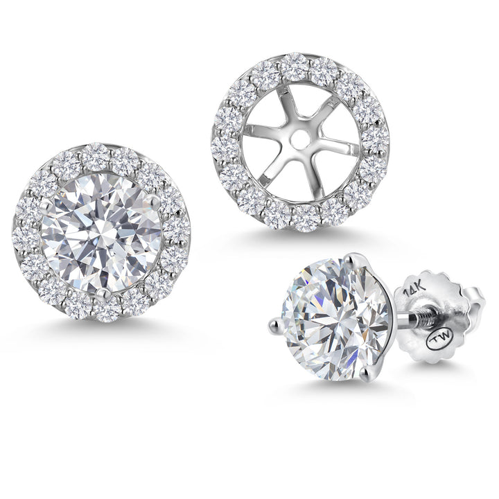 Earrings in 14K White Gold