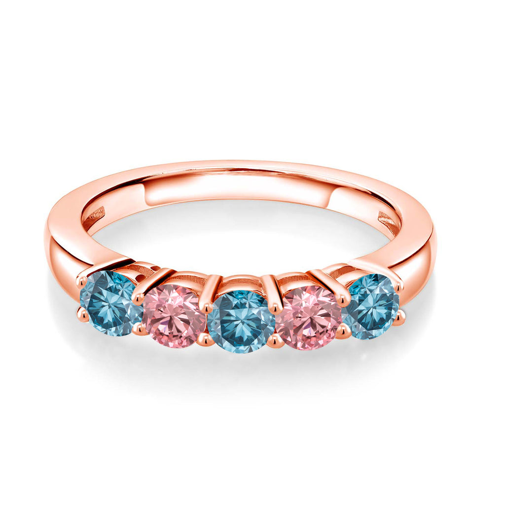 Ring in 925 Rose Gold Plated Silver