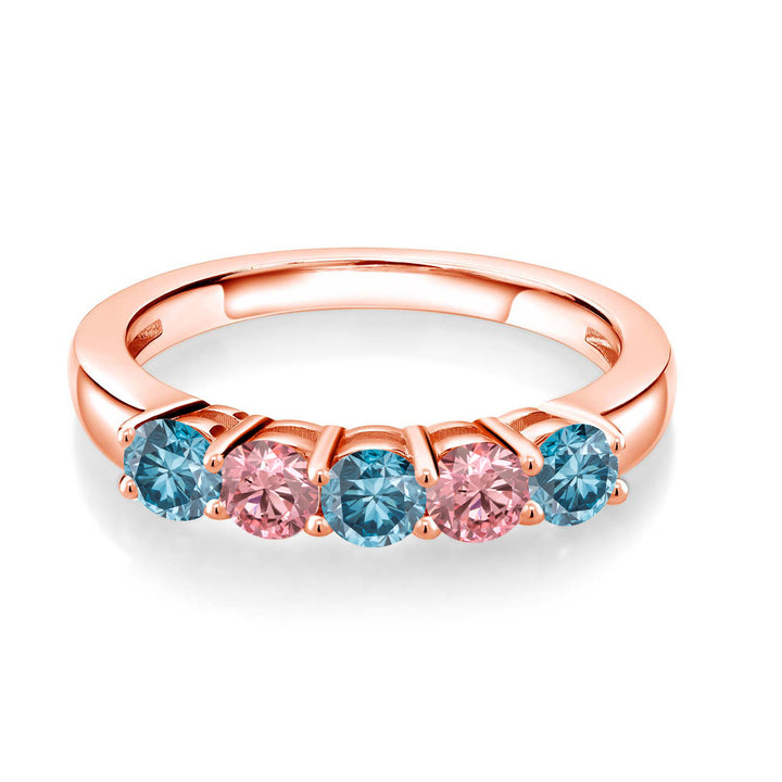 Ring in 925 Rose Gold Plated Silver