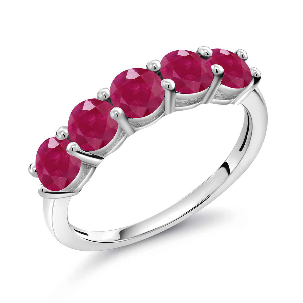 Ruby - July_9_Ring in 925 Sterling Silver