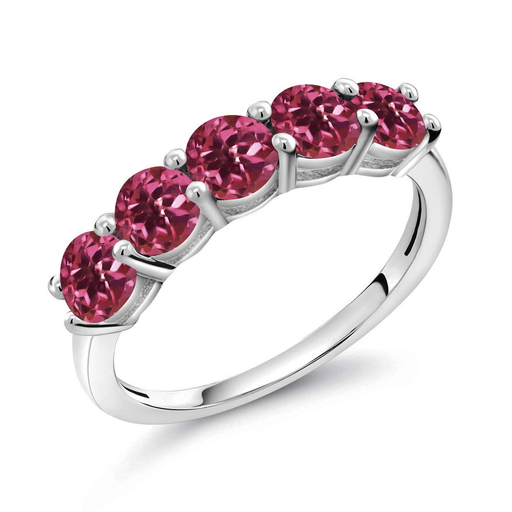 Pink Tourmaline - October_7_Ring in 925 Sterling Silver