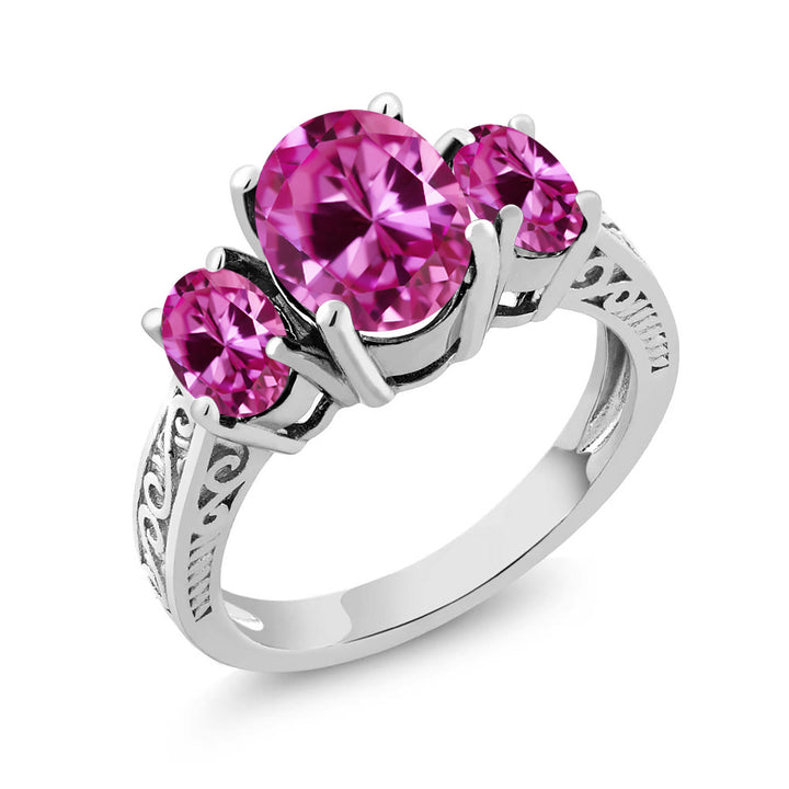 Pink Created Sapphire - September