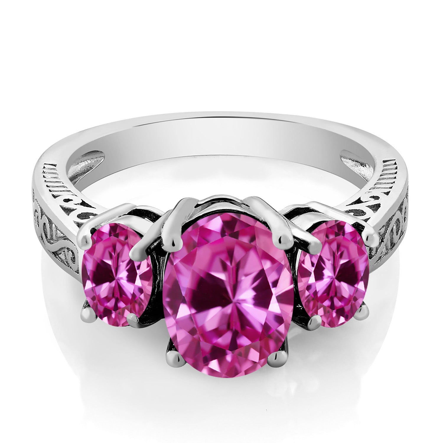 Pink Created Sapphire - September