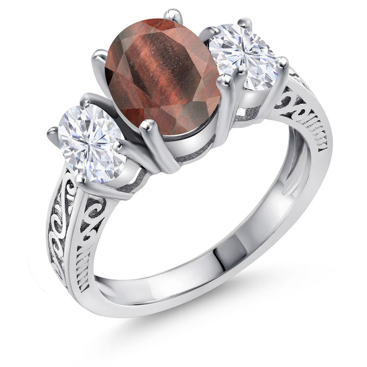 Red Tiger Eye_9_Ring in 925 Sterling Silver