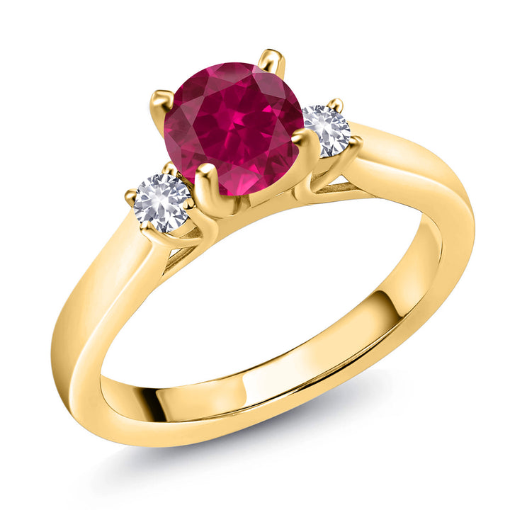 Ring in 925 Yellow Gold Plated Silver