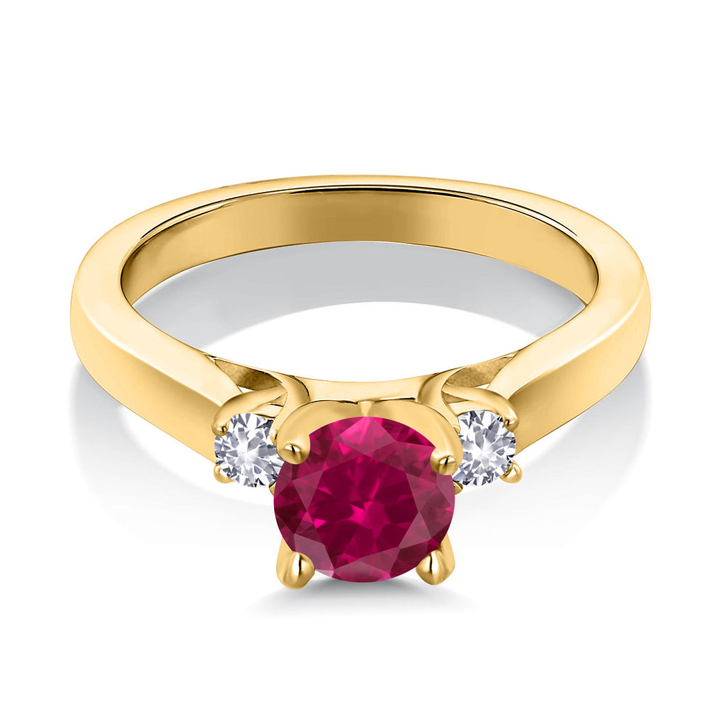 Ring in 925 Yellow Gold Plated Silver