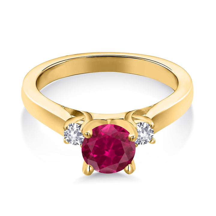 Ring in 925 Yellow Gold Plated Silver