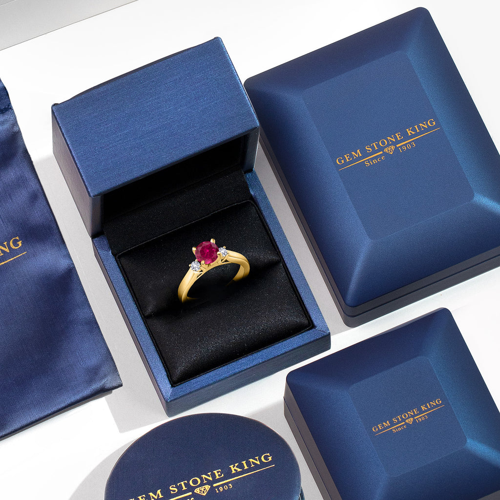 Ring in 925 Yellow Gold Plated Silver