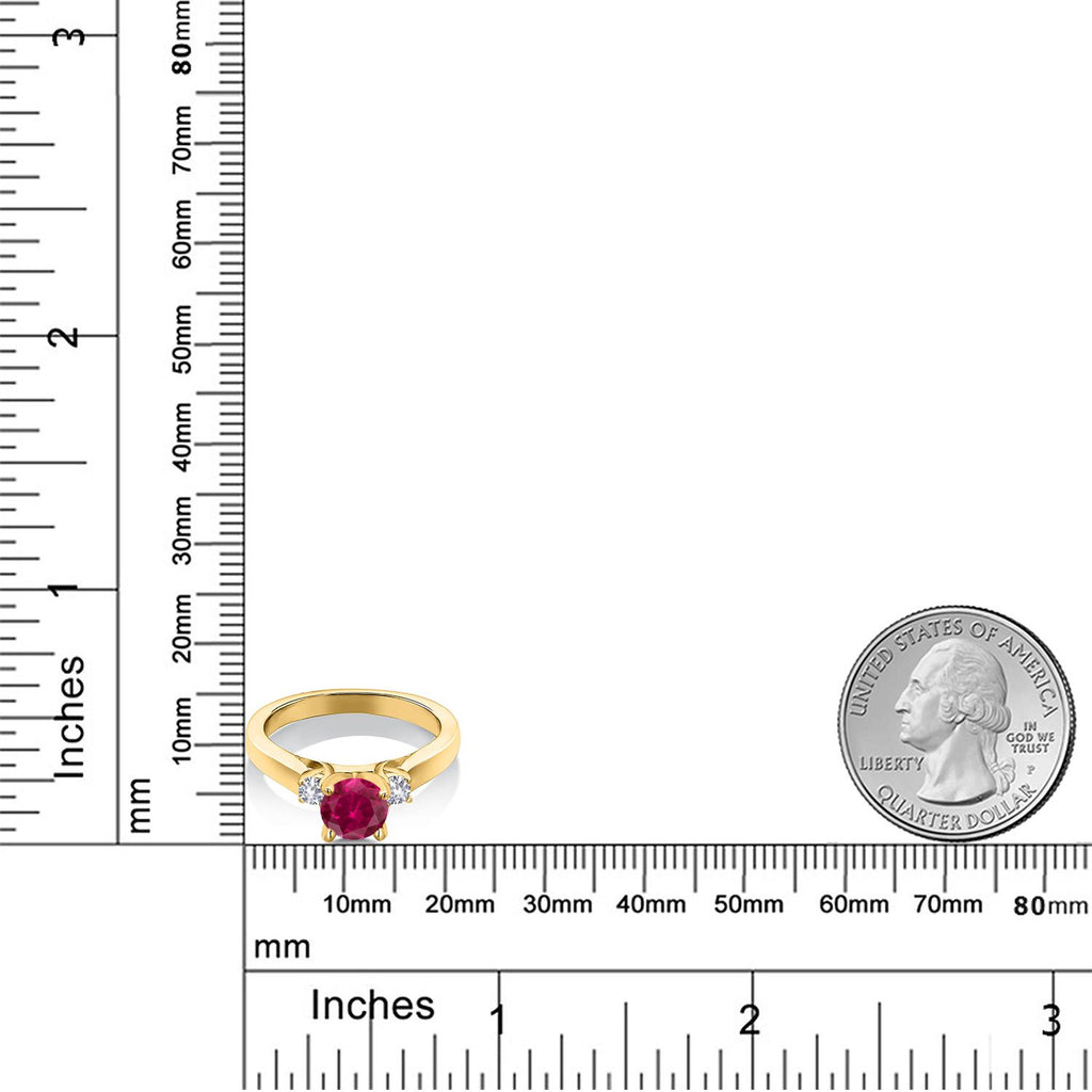 Ring in 925 Yellow Gold Plated Silver