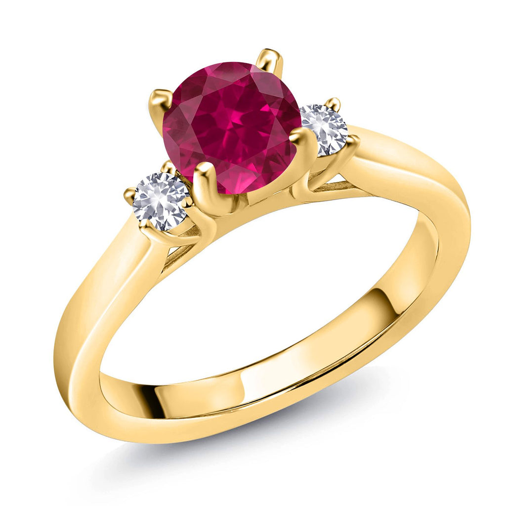 6_Ring in 925 Yellow Gold Plated Silver
